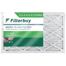 Filterbuy 20x30x1 Pleated Air Filters, Replacement for HVAC AC Furnace (MERV 13)