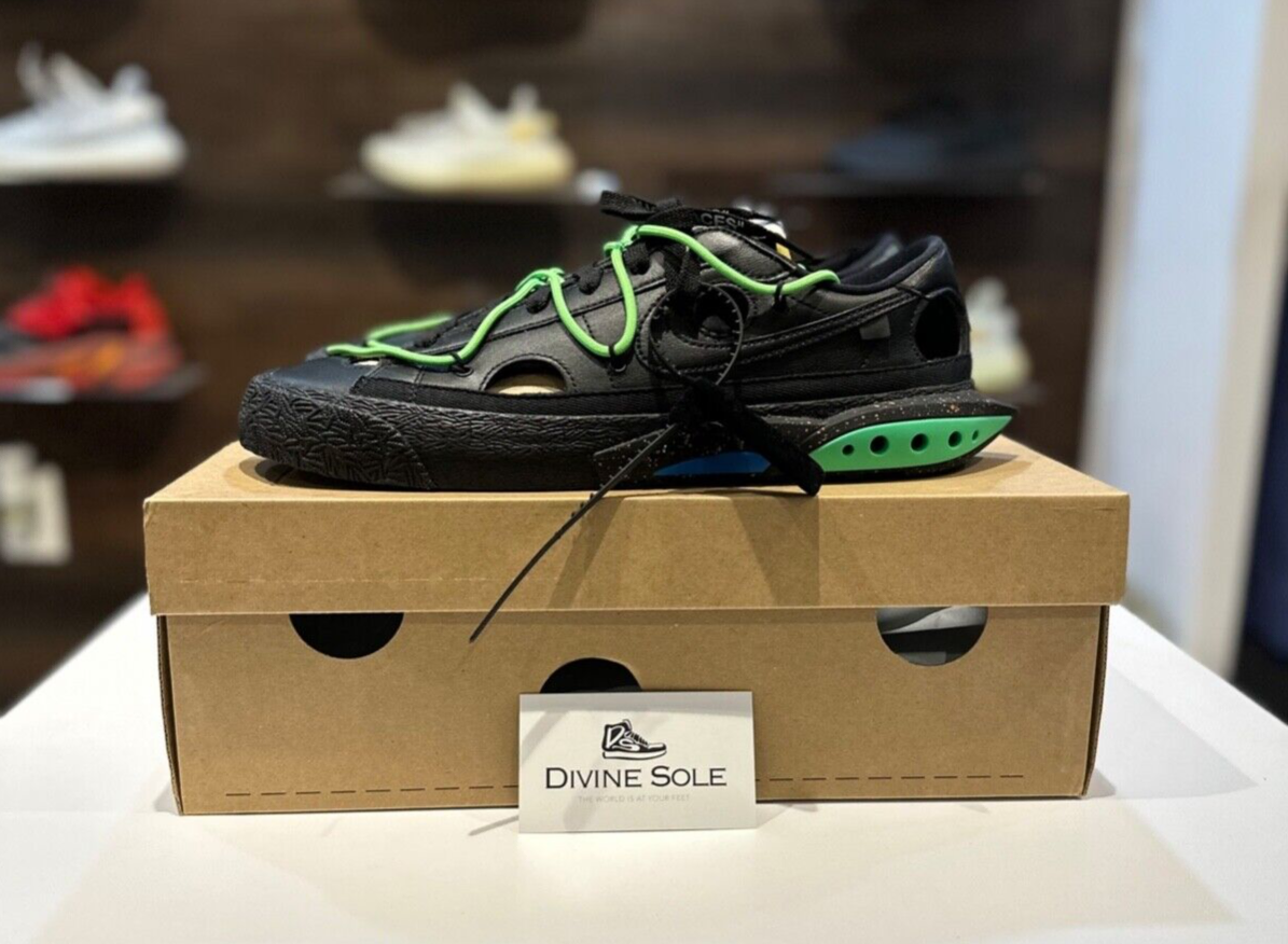 OFF WHITE X NIKE Taglia 10 5 Blazer Nike basso x bianco sporco nero 2022