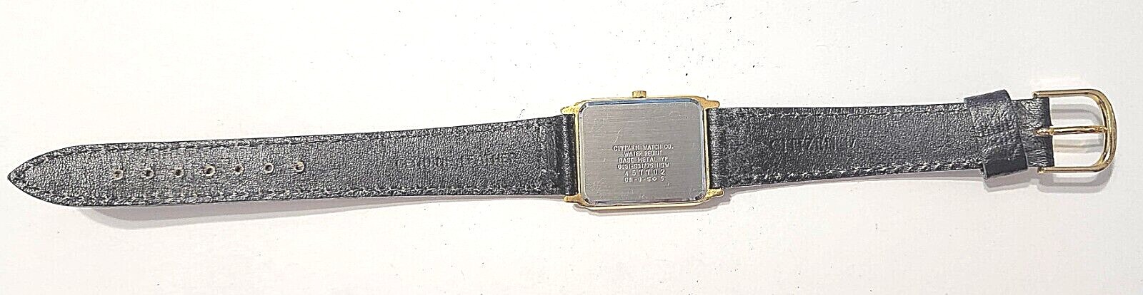 CITIZEN THIN RECTANGULAR WRISTWATCH WITH BLACK FA… - image 6