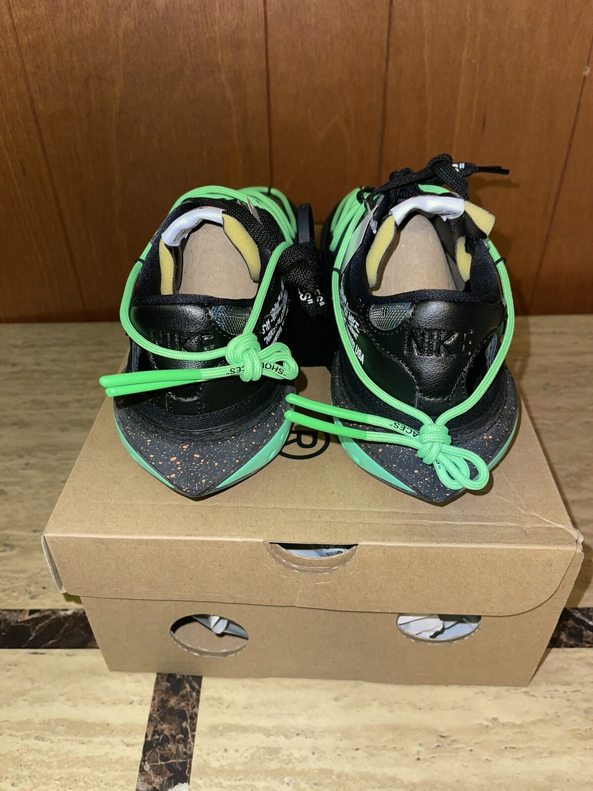 OFF WHITE X NIKE Taglia 10 Nike blazer basso x bianco sporco nero 2022 NUOVO