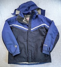 Columbia Snowboard Convert Jacket Youth 18/20 Blue Full Zip Heavy Hoodie Snow