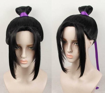 Mo Dao Zu Shi jiang cheng Anime Perücke Wig Cosplay Kostüme schwarz lang 