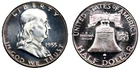Group of 4 PCGS PR67 MIRROR PROOF Franklin Halves 1st Gen. Holder Rattler