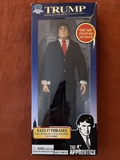 Donald TRUMP 12 Talking Doll The Apprentice 2004 W/ Box 17 Phrases Pre-owned
