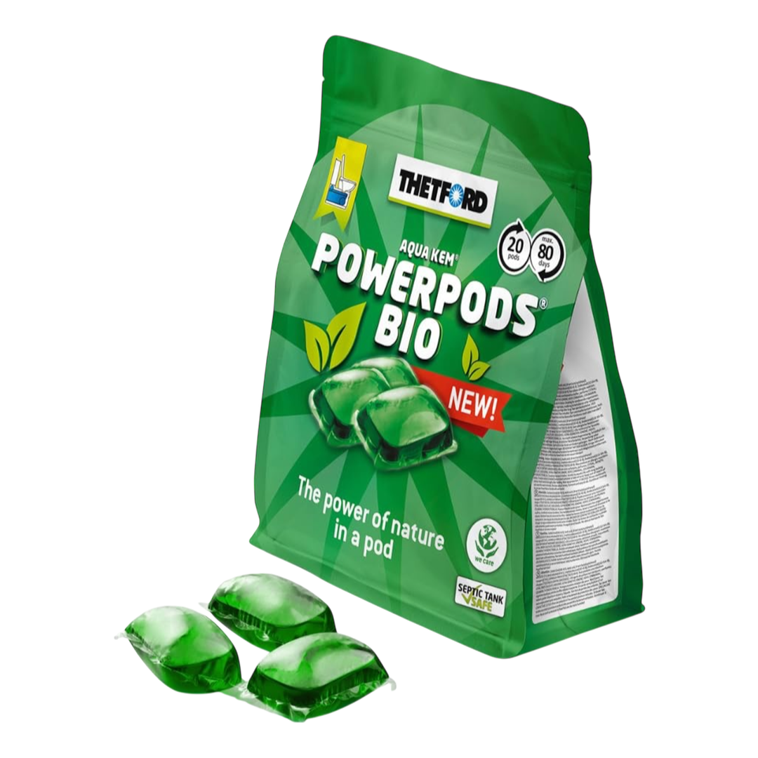Thetford Aqua Kem Powerpods Bio Green Toilet Chemical Caravan Motorhome