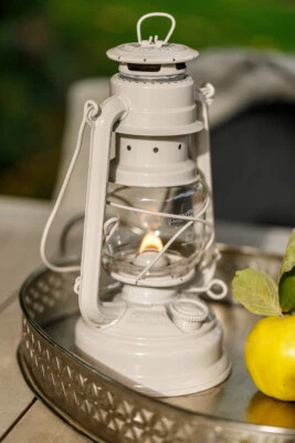 Sturmlaterne Feuerhand Baby Special 276 beige Petroleumlampe creme softbeige