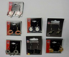 NFL Football Team Logo Dangle Earrings By Peter David