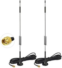 Bingfu 7dBi 4G LTE MIMO Antenna SMA Male 2-Pack For Wireless CPE Router Hotspot