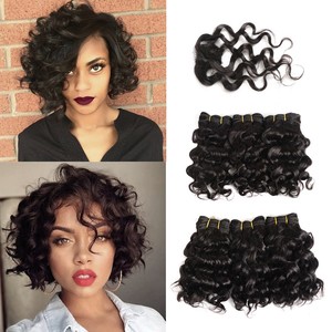Brazilian Human Hair 6 Bundles Kinky Curly Hair Extension 1closure