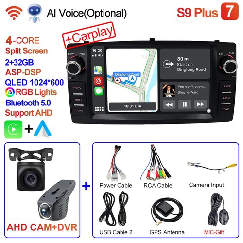2din Android 12 Wireless CarPlay Android auto Car Radio Multimedia GPS Stereo 4G - Picture 13 of 49