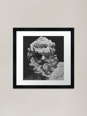 Zeus, King of the Gods Framed Art P Framed Wall Art Poster Canvas Print Picture
