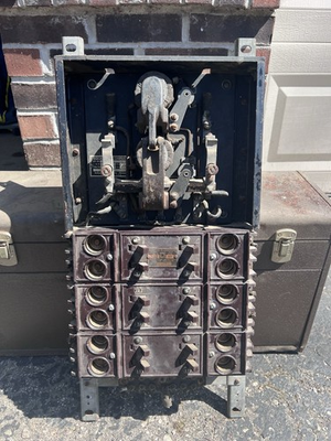 #ad 1900s Switch Electric Fuse Panel Cutter Board Industrial Breaker Square D Co. $799.99