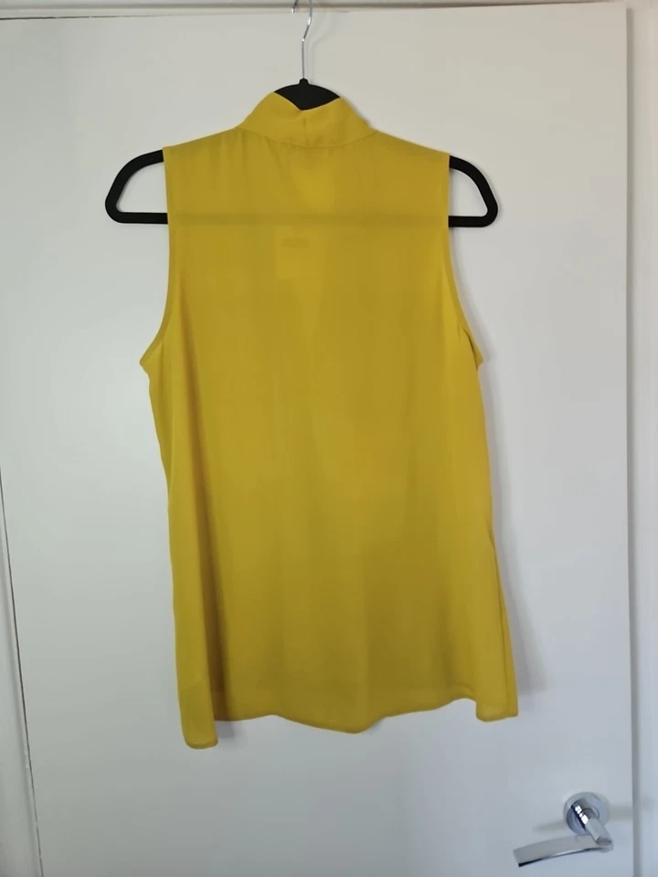 Mustard Yellow Sleeveless Top Size 12 NEW BNWT Women's Debenhams - Image 3 of 4