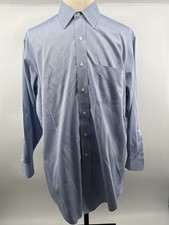 Brooks Brothers All Cotton Mens Slim Fit Button Up Shirt Size 17 1/2 -33