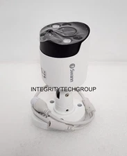 Swann NHD-887MSFB Wired PIR 4K Ultra HD Bullet Camera & Spotlight White, NEW