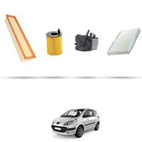 Hoffcar Wartungsset - 4 Filter FüR Peugeot 1007 1.6 Hdi 80KW Ab 2007