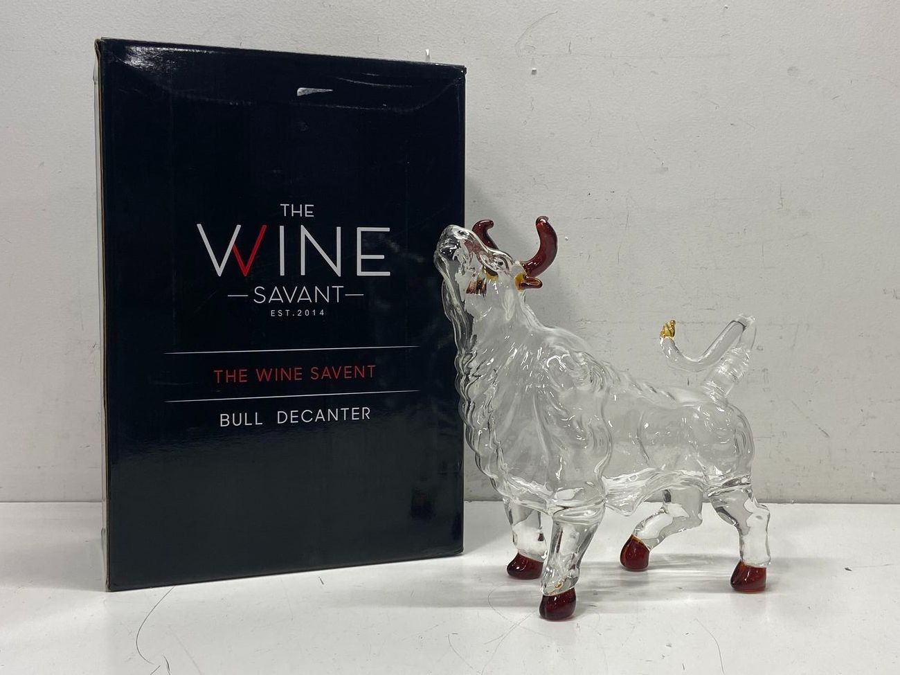 The Wine Savant Clear Bull Decanter