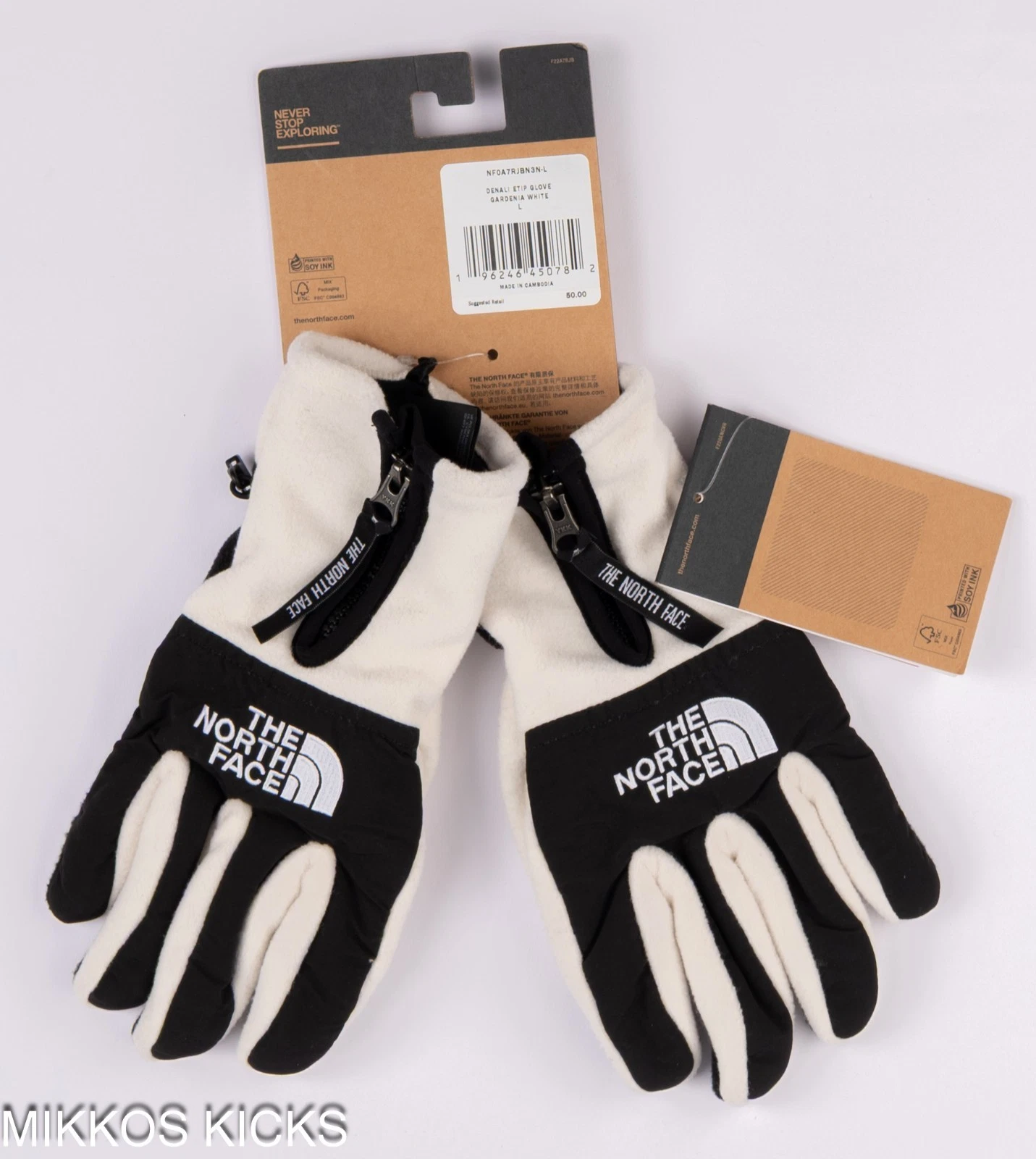 The North Face Denali Etip Gloves Men’s Large Gardenia White Fleece Touchscreen
Opens in a new windo