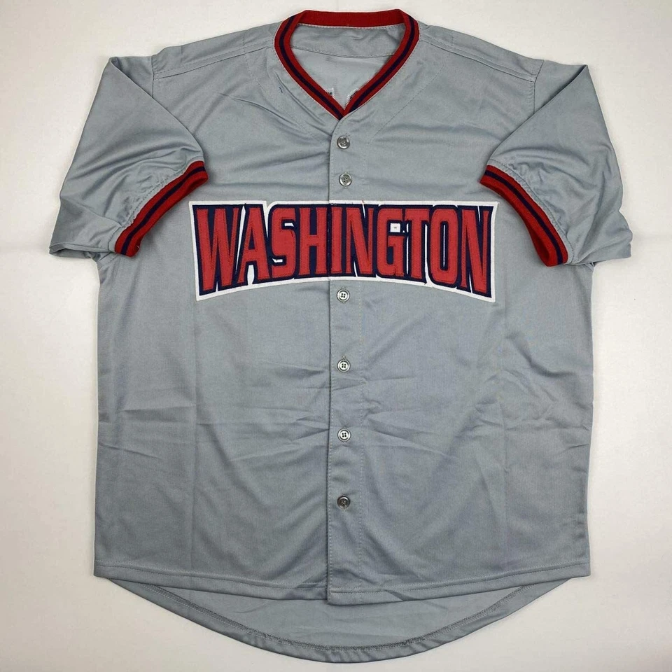 Autographed/Signed HOWIE KENDRICK Washington Grey Baseball Jersey JSA COA Auto - Image 4 of 4
