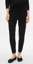 White + Warren Cashmere Jogger Pants Black Size Small