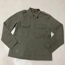 A.P.C Military Cotton Work Jacket S Olive Green Pre-Owned Durable Casual