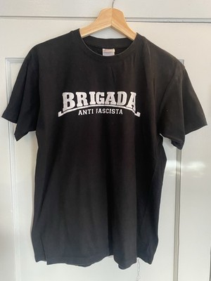 Brigada Anti-fascista Mens Small Black T Shirt Anti-fascist SHARP Skins Lonsdale