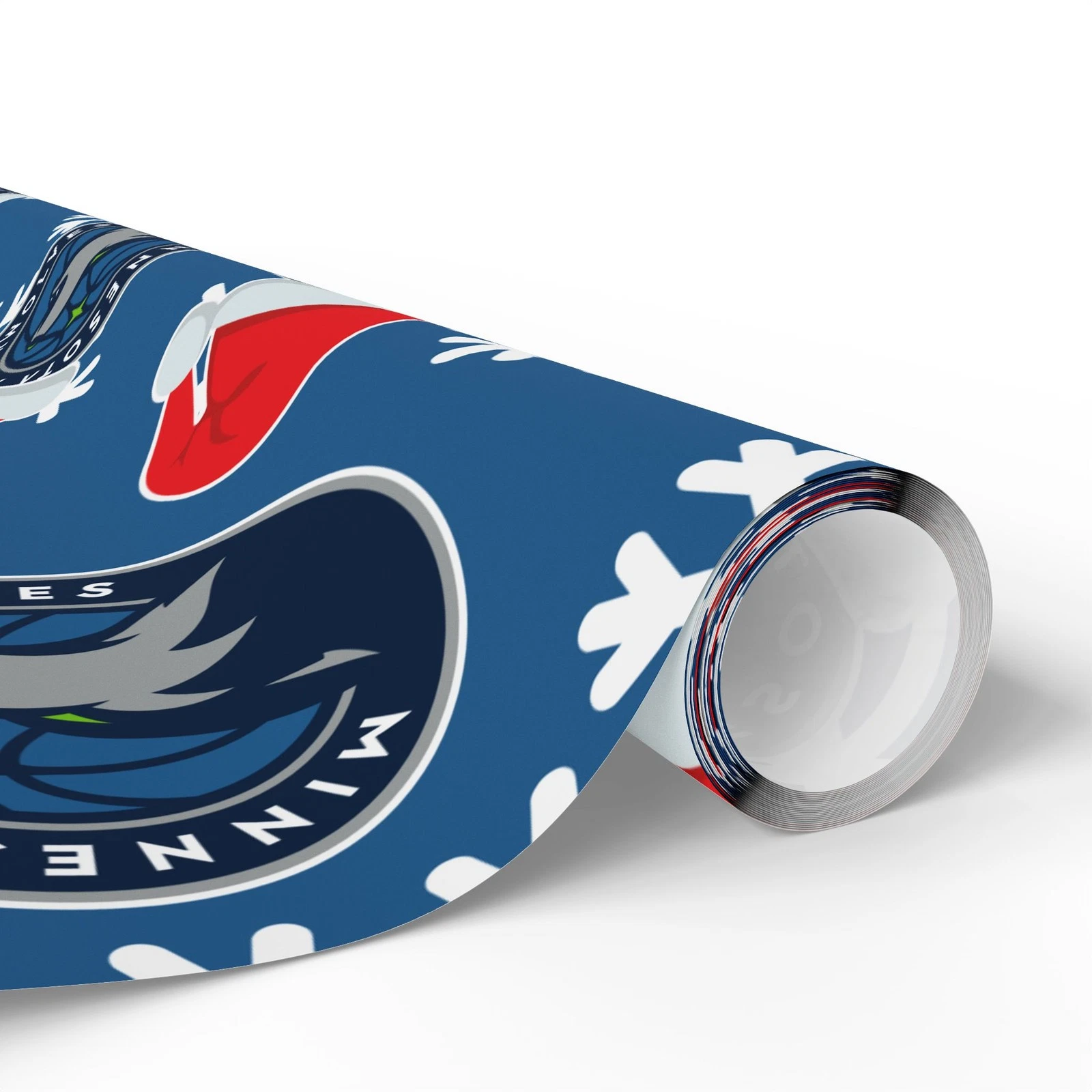 Minnesota Timberwolves Gift Wrapping Paper for Holidays, Christmas