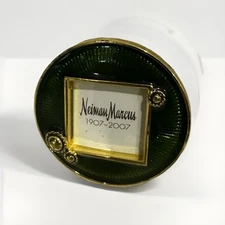 Jay Strongwater Neiman Marcus 2" Mini Picture Frame or Green Enamel Clip Pin