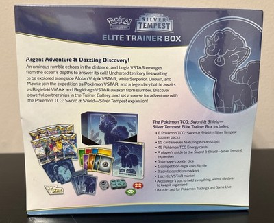 Pokemon Sword & Shield SILVER TEMPEST ETB Elite Trainer Box New