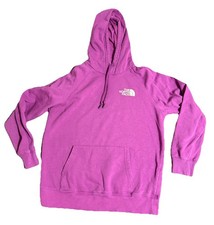 The North Face Hoodie Womens M Purple Pullover Graphic Logo Outdoor Sweatshirt