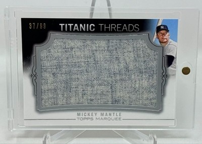 2011 Topps Marquee MICKEY MANTLE Titanic Threads /99 Jumbo Game Used Patch RARE!