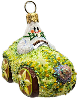 Patricia Breen Halloween Hybrid Green Gourd White Ghost Christmas Tree Ornament