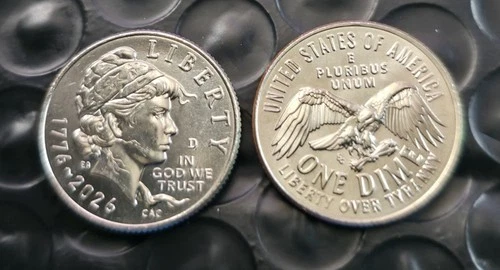 In Hand  1776-2026 D Semiquincentennial Emerging Liberty Dime BU Uncirculated
