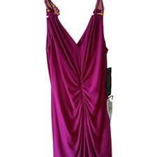 ADRIANNA PAPELL DRESS/NEW WITH TAG/SIZE 4 LINED/ COLOR MAGENTA