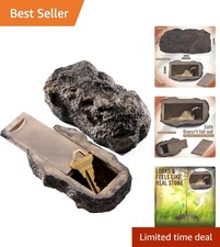 Outdoor Key Hider That Looks Like Real Rock - Secure, Compact Design, 4x2x1 in