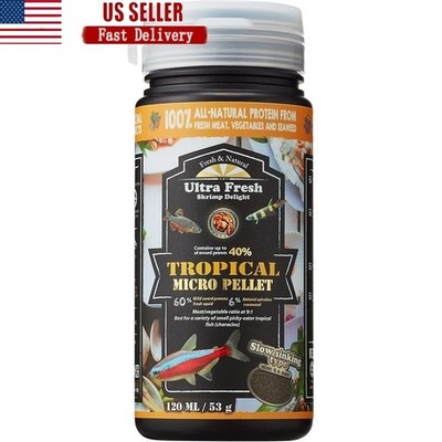 High Palatability Micro Pellets Tropical Fish Probiotics Color Enhancer 3M CFUs