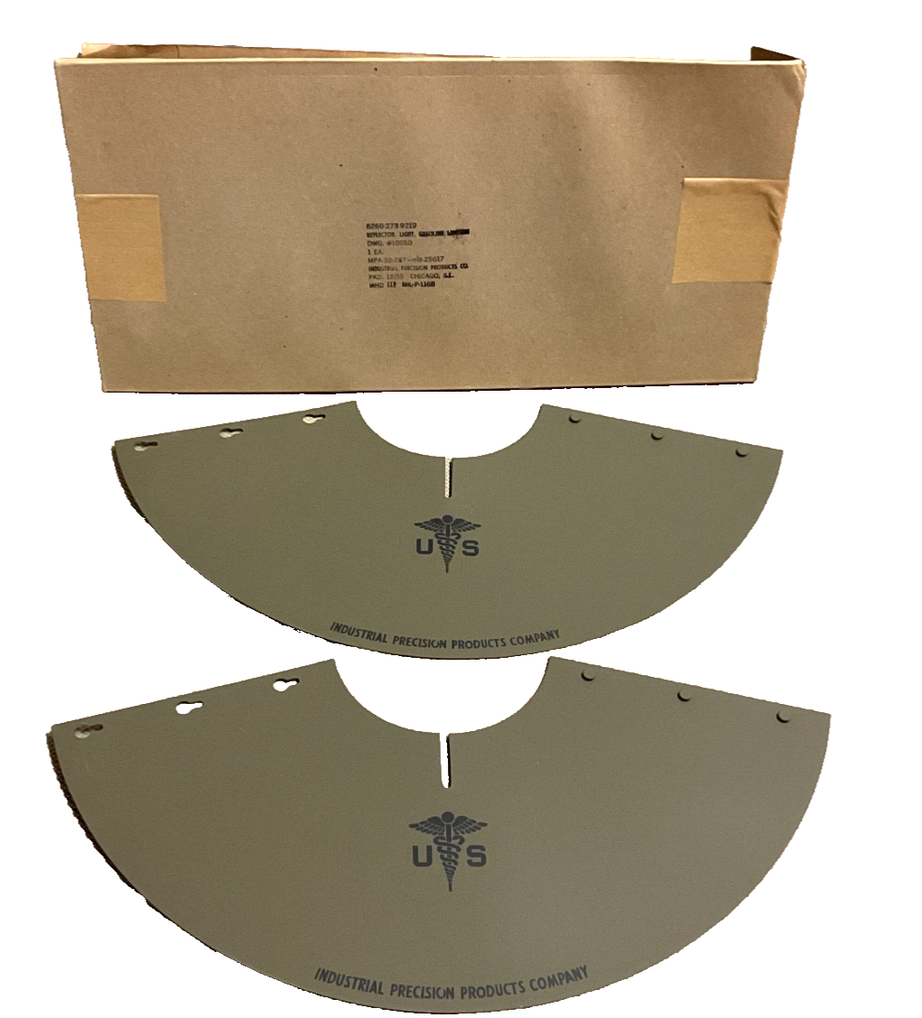 U.S. Military Coleman Lantern Shade Reflector Industrial Precision