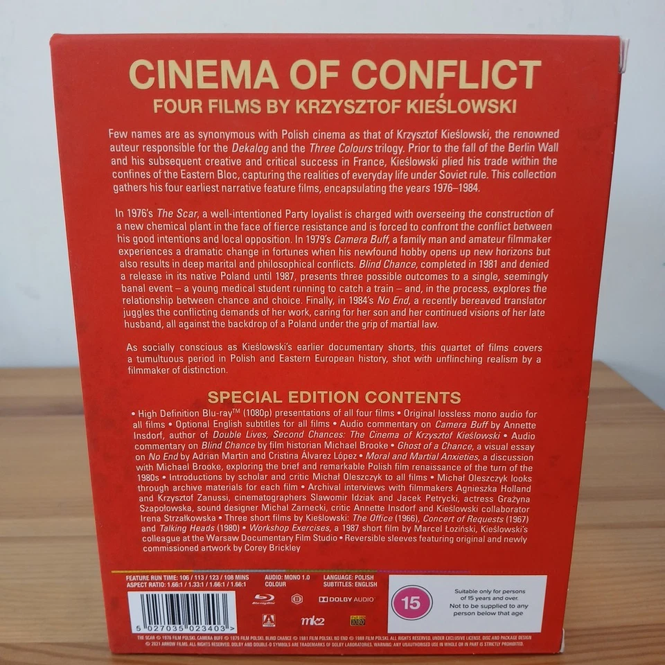 Cinema of Conflict Four Films by Krzysztof Kieslowski Arrow BluRay Like New UK - Image 2 of 4