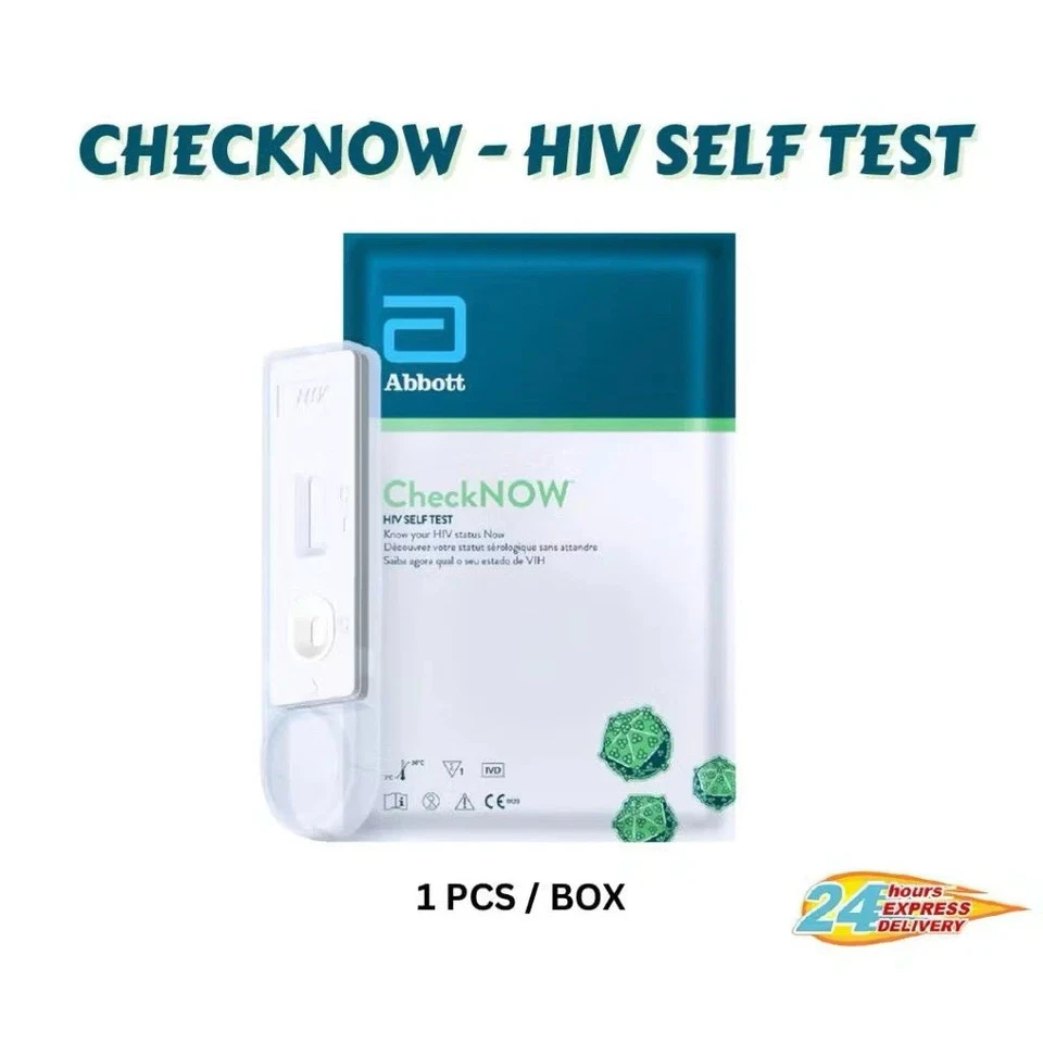 CheckNOW HIV Self Test 3rd Gen Abbott Blood-Based Home Kit 15–20 Min Result - Image 4 of 4