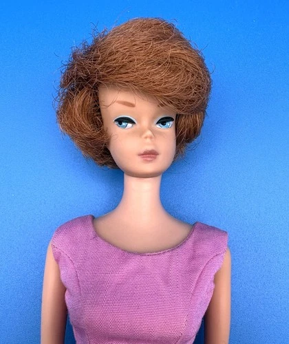 Vintage BARBIE Bubble Cut Doll Redhead Pink Scoop Neck PAK Playsuit NO GREEN