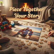 You Complete Me Puzzle from Photo Custom Jigsaw Puzzle Piece Keepsake Gift for