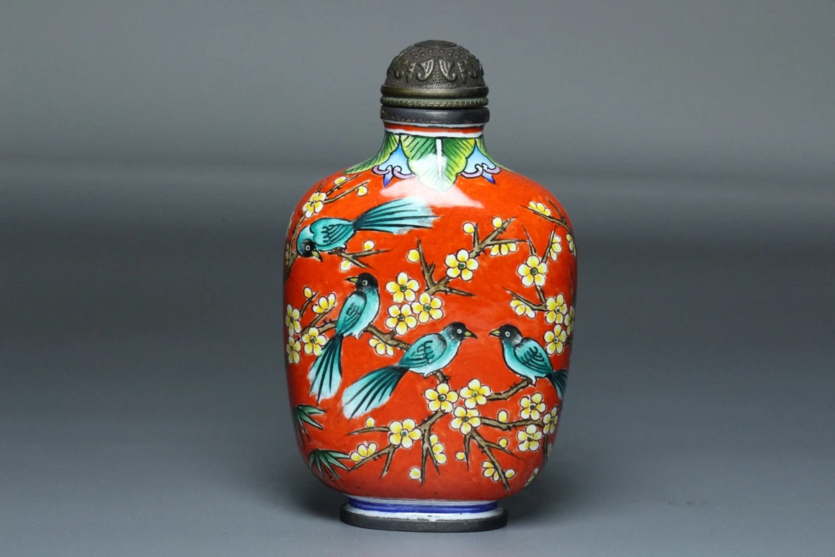 古董原始景泰蓝古董中国鼻烟壶| eBay