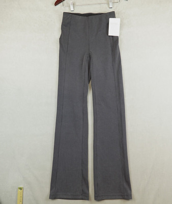 NWT Lululemon Ribbed Softstreme Flared Pant Regular Size 4 Gray 33'' Inseam
