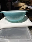 Pyrex #442 Amish Butterprint 1 1/2 Quart Bowl 1.5 QT Turquoise Cinderella EUC