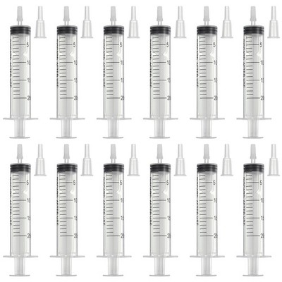 12Pcs DTF Syringes Printer Cleaning Kits, 20ML for Cartridges, White