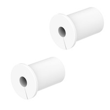 2-Pack White 3/4in Wall Cable Pass-Through Grommets for Starlink