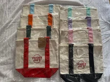 Trader Joe’s Mini Canvas Reusable Tote Bags Colorful Canvas Halloween gift canva