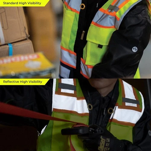 Shine Bright Safety Vest - High Visibility with Reflective Straps and Pockets – image 5