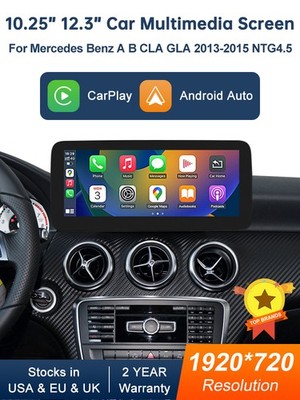 12,3'' Wireless CarPlay Multimedia Touchscreen für Benz A B GLA CLA 2013-2019