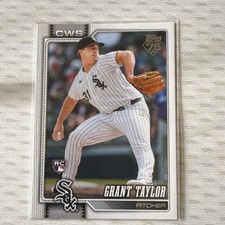 Topps 2026 Series 1 Grant Taylor Rookie Chicago White Sox #49 Baseball Card